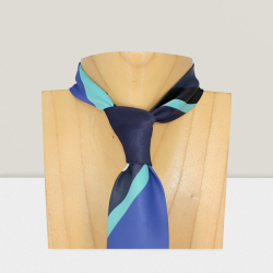 Corbata rayas azules estilo Marine